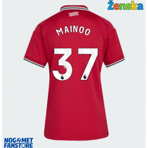 Manchester United Kobbie Mainoo #37 Domaci Dres za Ženska 2026-27 Kratak Rukav